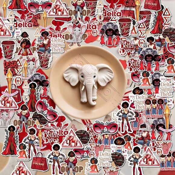 NEW Delta Sigma Theta Stickers divine 9 sorority decals DST black woman gifts - Picture 3 of 11